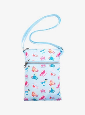 Disney Loungefly Alice In Wonderland Character Teacups Passport Crossbody Bag 1 Disney Loungefly Alice In Wonderland Character Teacups Passport Crossbody Bag