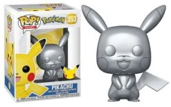 FUNKO Pokemon - Pikachu Silver Metallic 25th Anniversary Pop! Vinyl #353