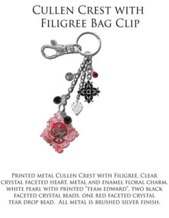 NECA The Twilight Saga: Eclipse - KeyRing/Bag Clip Cullen Crest With Filigr