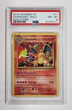 2016 Pokemon XY Evolutions Charizard 11/108 - Holo - PSA8