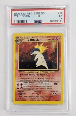 2000 Pokemon Neo Genesis Typhlosion 18/111 - Holo - PSA5