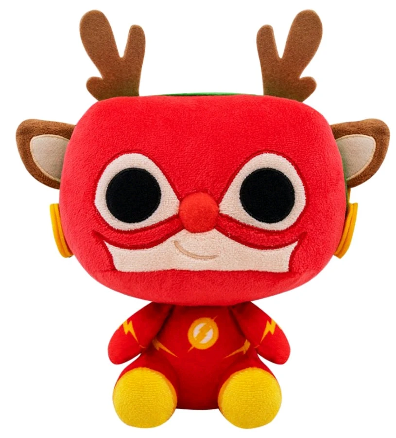 FUNKO DC Comics - Flash Rudolph Holiday Plush 2 FUNKO DC Comics - Flash Rudolph Holiday Plush - Image 2