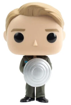 FUNKO Captain America: The First Avenger - Captain With Prototype Shield Metallic US Exc Pop! Vinyl