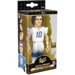 FUNKO NFL: Chargers - Justin Herbert 5" Vinyl Gold -Board Games Store FUN64900 NFL Chargers Justin Herbert 5 Vinyl GoldC
