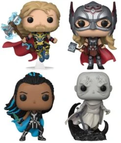 FUNKO Thor 4: Love And Thunder - Thor, Mighty Thor, Valkyrie & Gorr US Exclusive Pop! 4-Pack