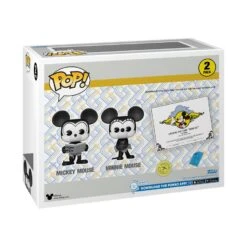 FUNKO Disney - Pilot Mickey & Minnie D23 US Exclusive Pop! Vinyl 2-Pack -Board Games Store FUN66383 Mickey Airplane POP 2pk GLAM 05