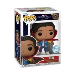 FUNKO Spider-Man: No Way Home - Ned With Cloak US Exclusive Pop! Vinyl -Board Games Store FUN68368 SpiderMan NWH Ned Cloak POP 02