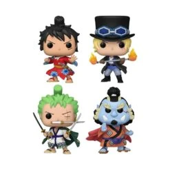 FUNKO One Piece - Series 4 US Exclusive Pop! Vinyl 4-Pack -Board Games Store FUN69107 OnePiece S6 POP 4PK GLAM WEB