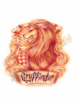 Harry Potter - Gryffindor House Crest - Lucie Mammone Art Print Poster