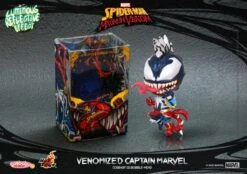 Hot Toys Spider-Man Maximum Venom - Venomized Captian Marvel Cosbaby -Board Games Store HOTCOSB767 Venom Venomized Captain Marvel Cosbaby C