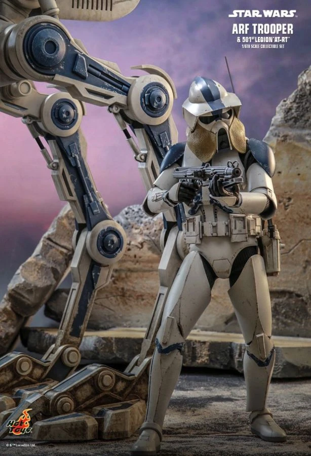 Hot Toys Star Wars - ARF Trooper & 501st Legion AT-RT 1:6 Scale Figure Set 2 Hot Toys Star Wars - ARF Trooper & 501st Legion AT-RT 1:6 Scale Figure Set - Image 2