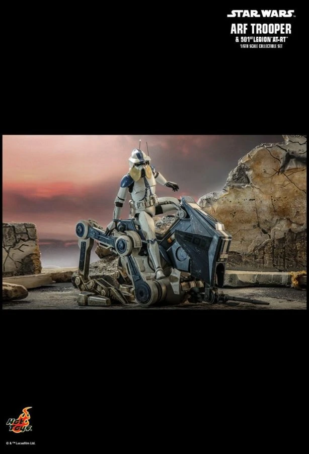 Hot Toys Star Wars - ARF Trooper & 501st Legion AT-RT 1:6 Scale Figure Set 6 Hot Toys Star Wars - ARF Trooper & 501st Legion AT-RT 1:6 Scale Figure Set - Image 6