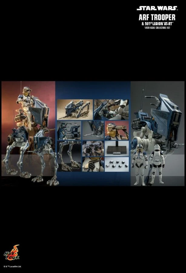 Hot Toys Star Wars - ARF Trooper & 501st Legion AT-RT 1:6 Scale Figure Set 13 Hot Toys Star Wars - ARF Trooper & 501st Legion AT-RT 1:6 Scale Figure Set - Image 13