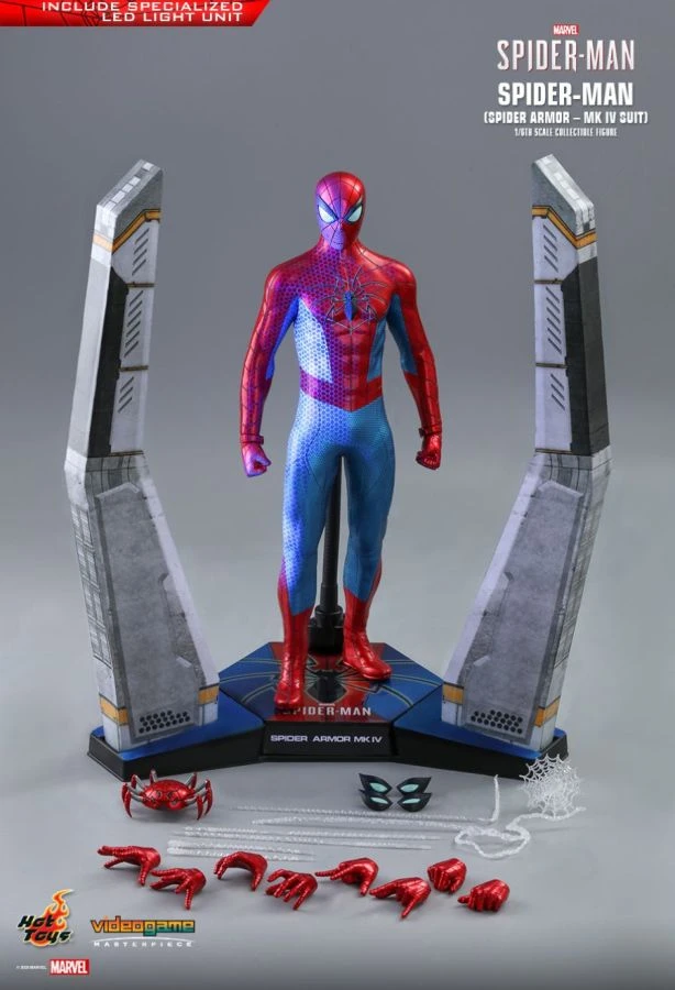Hot Toys Spider-Man (Video Game 2018) - Spider Armor Mark IV 1:6 Scale 12" Action Figure 10 Hot Toys Spider-Man (Video Game 2018) - Spider Armor Mark IV 1:6 Scale 12" Action Figure - Image 10