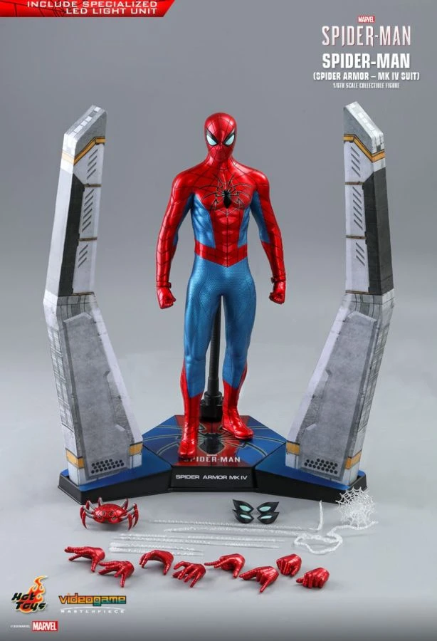 Hot Toys Spider-Man (Video Game 2018) - Spider Armor Mark IV 1:6 Scale 12" Action Figure 11 Hot Toys Spider-Man (Video Game 2018) - Spider Armor Mark IV 1:6 Scale 12" Action Figure - Image 11