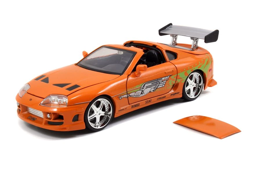 Jada Toys Fast And Furious - 1995 Toyota Supra 1:24 With Brian Hollywood Ride 2 Jada Toys Fast And Furious - 1995 Toyota Supra 1:24 With Brian Hollywood Ride - Image 2