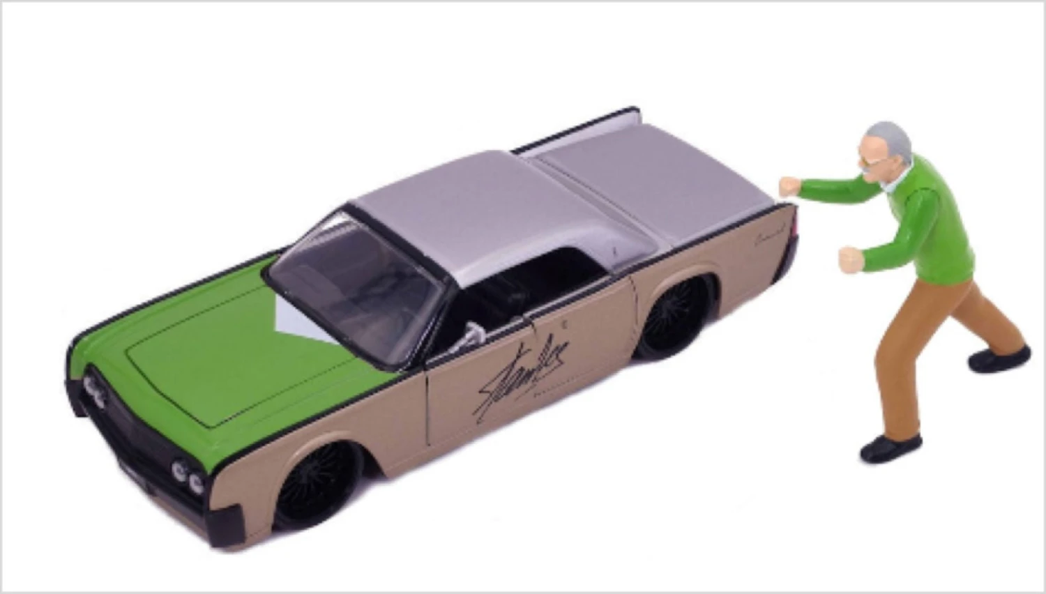 Jada Toys Stan Lee - 1963 Lincoln Continental With Stan 1:24 Scale Hollywood Ride 2 Jada Toys Stan Lee - 1963 Lincoln Continental With Stan 1:24 Scale Hollywood Ride - Image 2