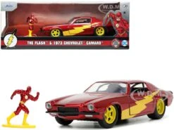 Jada Toys Flash (comics) - The Flash & 1973 Chevrolet Camero 1:32 Scale Hollywood Ride 7 Jada Toys Flash (comics) - The Flash & 1973 Chevrolet Camero 1:32 Scale Hollywood Ride -Board Games Store JAD33086 DC Flash 1973 Chevrolet Camero 132C