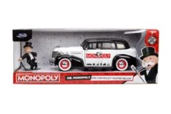 Jada Toys Monopoly - Mr Monopoly & 39 Chevy Master Deluxe 1:24 Scale