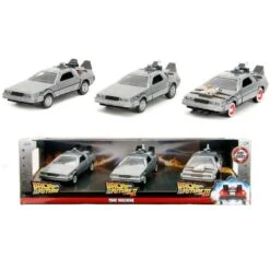 Jada Toys Back To The Future - DeLorean 1:32 Scale 3-Pack