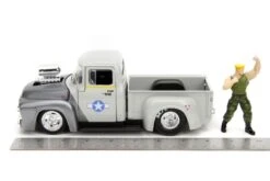 Jada Toys Street Fighter - Ford F-100 (1956) 1:24 With Guile Figure Hollywood Rides Diecast Vehicle -Board Games Store JAD34373 StreetFighter F100 wGuile 08 dc8f97ba 7fca 4994 a19b f9c37108b0a6