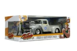 Jada Toys Street Fighter - Ford F-100 (1956) 1:24 With Guile Figure Hollywood Rides Diecast Vehicle -Board Games Store JAD34373 StreetFighter F100 wGuile 11