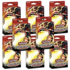 Konami Yu-Gi-Oh! - Egyptian God Deck: Slifer The Sky Dragon (Display Of 8)