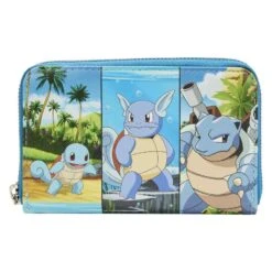 LOUNGEFLY Pokemon - Squirtle Evolution Zip Purse