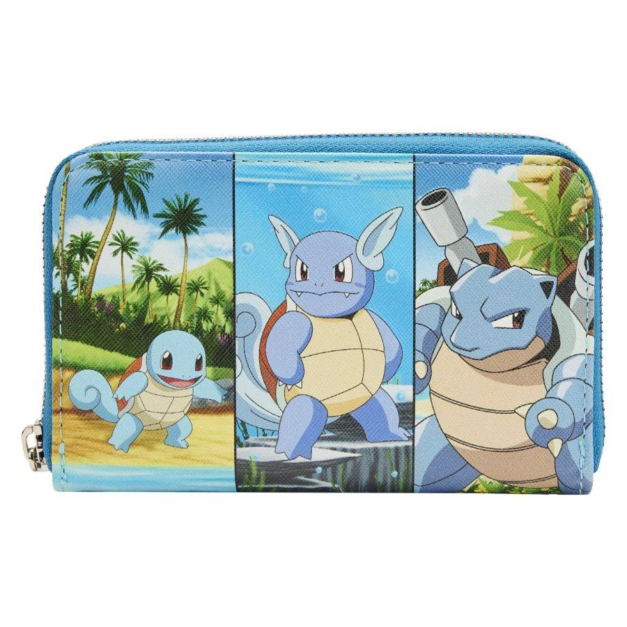 LOUNGEFLY Pokemon - Squirtle Evolution Zip Purse 1 LOUNGEFLY Pokemon - Squirtle Evolution Zip Purse
