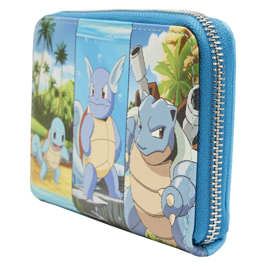 LOUNGEFLY Pokemon - Squirtle Evolution Zip Purse 2 LOUNGEFLY Pokemon - Squirtle Evolution Zip Purse - Image 2