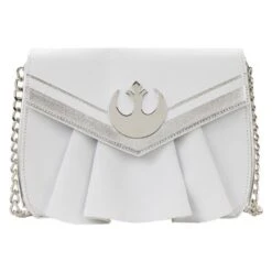 LOUNGEFLY Star Wars - Princess Leia White Chain Strap Crossbody