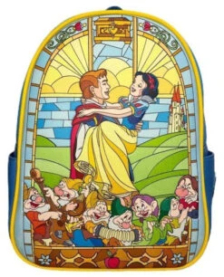 LOUNGEFLY Snow White And The Seven Dwarfs (1937) - Stained Glass US Exclusive Mini Backpack