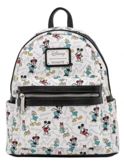 LOUNGEFLY Disney - Friends Print Black Trim US Exclusive Mini Backpack