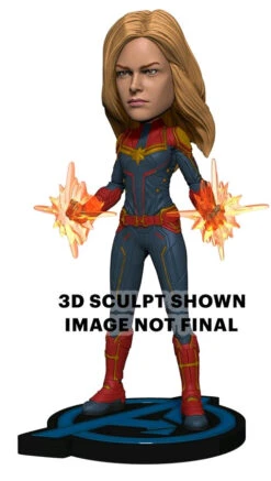 NECA Avengers 4: Endgame - Captain Marvel Head Knocker