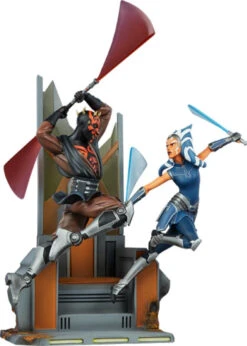 Star Wars - Ahsoka Tano Vs Darth Maul Diorama