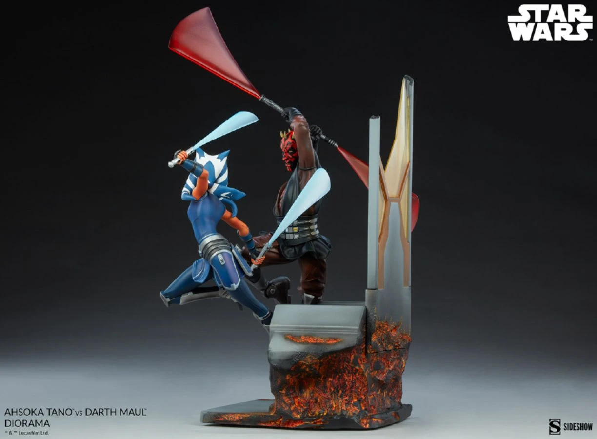 Star Wars - Ahsoka Tano Vs Darth Maul Diorama 7 Star Wars - Ahsoka Tano Vs Darth Maul Diorama - Image 7