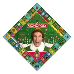 WINNING MOVES Monopoly - Elf Edition -Board Games Store WIN01492 Elf MonopolyA