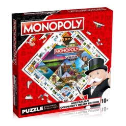 WINNING MOVES Australian Community Relief - Monopoly 1000 Piece Jigsaw Puzzle