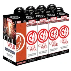 Heroclix - Marvel Civil War OP Booster Brick With Support Pack (Brick Of 9)