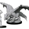 Dungeons & Dragons - Nolzur's Marvelous Unpainted Minis: Green Dragon Wyrmling & Elf
